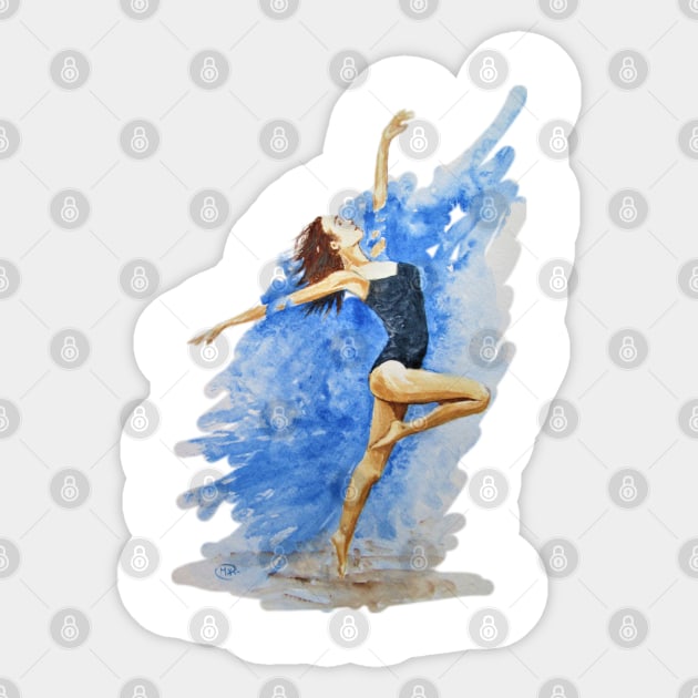 Ballerina Dancing Girl Sticker by Marjansart 